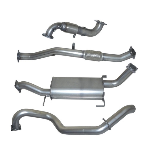 HULK 4X4 Nissan Patrol GU Y61 Wagon 3.0 CRD 4WD 2000-11/2016 - Stainless Steel Exhaust Kit with Muffler Delete