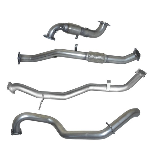 HULK 4X4 NISSAN PATROL GU WAGON 3.0L TD INCL COMMON RAIL - Stainless Steel Exhaust Kit