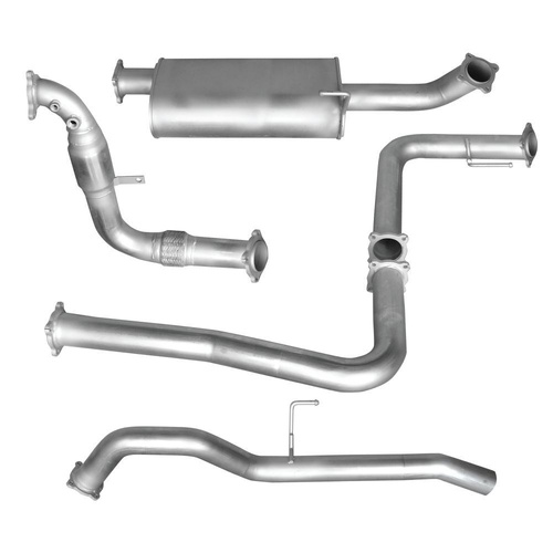 HULK 4X4 Nissan Navara D40 2.5L 2007 - Stainless Steel Exhaust Kit