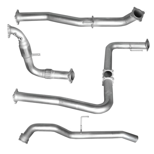 HULK 4X4 NISSAN NAVARA D40 THAI BUILT MANUAL ONLY 2.5L TD - Stainless Steel Exhaust Kit