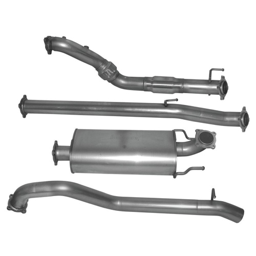 HULK 4X4 Toyota HiLux 150 Series 3.0TD 1KD 2005-2015 - Stainless Steel Exhaust Kit