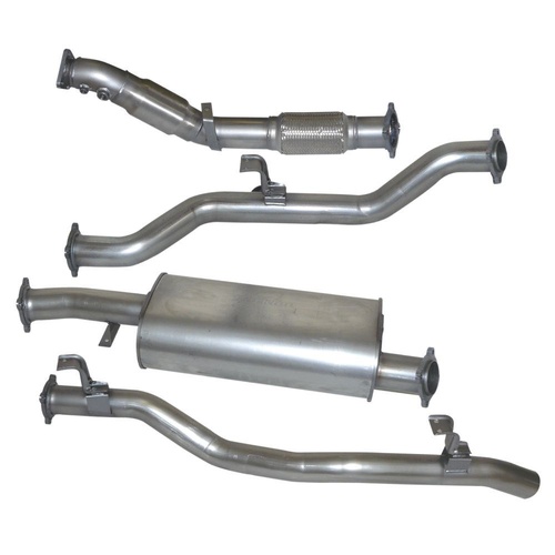 HULK 4X4 Toyota LandCruiser 79 Series Twin Cab 4.5TD 1VD V8 Non-DPF Muffler Delete - Stainless Steel Exhaust Kit