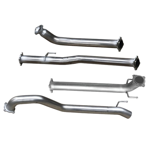 HULK 4X4 Toyota HiLux D4D 2.8L 08/2015> - Stainless Steel Exhaust Kit with Muffler Delete