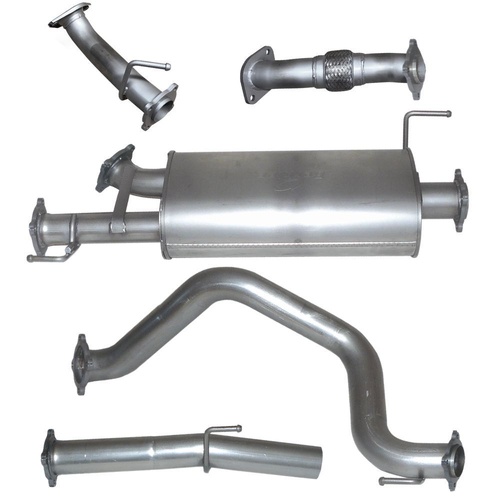 HULK 4X4 Toyota LandCruiser 200 Series 4.5 V8TD DPF-Back Muffler Delete 2015-ON - Stainless Steel Exhaust Kit