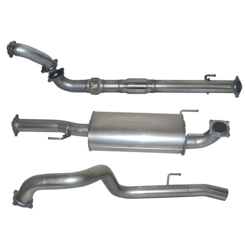 HULK 4X4 TOYOTA PRADO 3.0L 120/150 SER WAG11/06-06/15 D4D - Stainless Steel Exhaust Kit