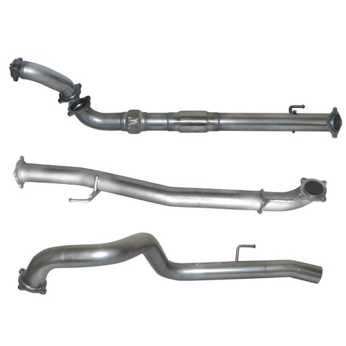 HULK 4X4 TOYOTA PRADO 3.0L 120/150 SER WAG11/06-06/15 D4D - Stainless Steel Exhaust Kit