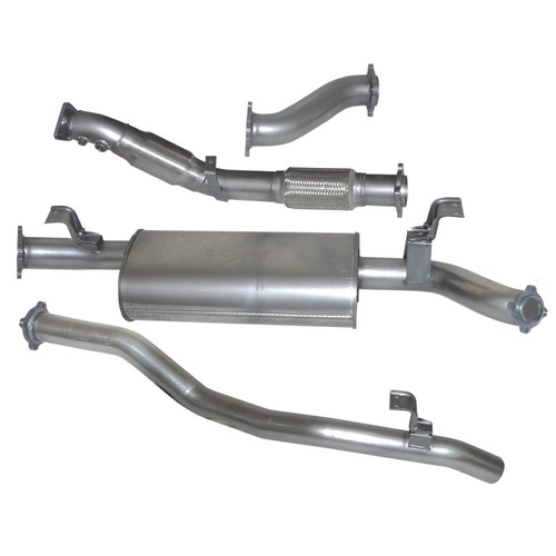 HULK 4X4 Toyota LandCruiser 76 Series V8 - Stainless Steel Exhaust Kit