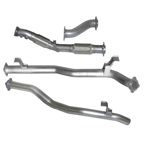 HULK 4X4 Toyota Landcruiser 76S 4.5L WAGON V8 03/2007-06/2016 - Stainless Steel Exhaust Kit