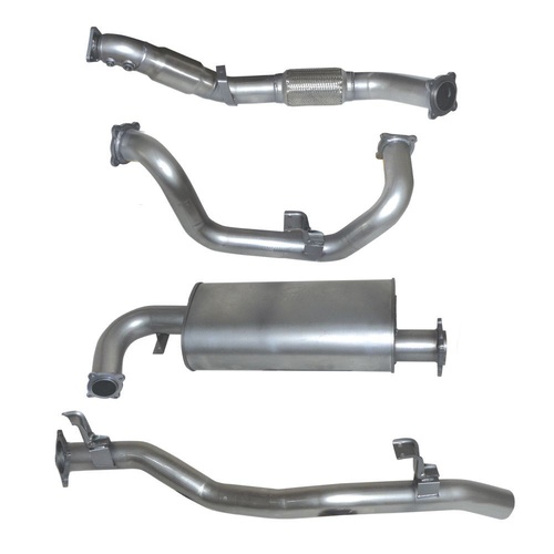 HULK 4X4 Toyota LandCruiser 78 Series 4.5L V8 1VD FTV NON DPF - Stainless Steel Exhaust Kit