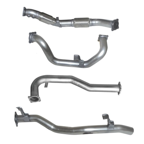 HULK 4X4 TOYOTA LANDCRUISER 78 SER 4.5L V8 1VD FTV NON DPF - Stainless Steel Exhaust Kit