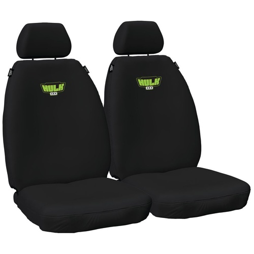 HULK 4X4 Ford Ranger PX - PX III, Everest & Mazda BT-50 UP/UR - Black Canvas - Front Seat Covers