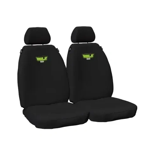 HULK 4X4 Toyota Prado 150 Series 06/21- Front Canvas Seat Covers Black