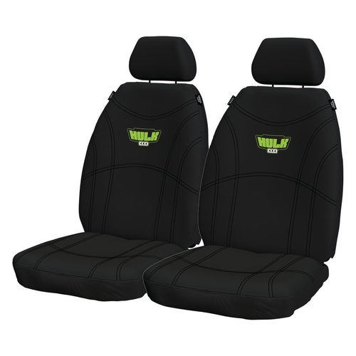 HULK 4X4 Universal Neoprene Front Seat Cover Black