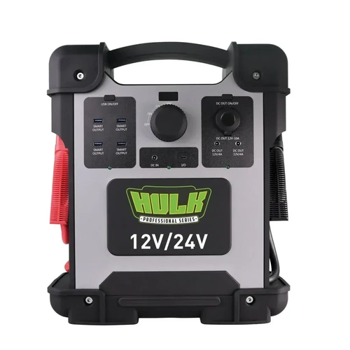 HULK 4X4 Portable Heavy-Duty Lithium Jumpstarter – 12V/24V Diesel & Petrol Vehicles