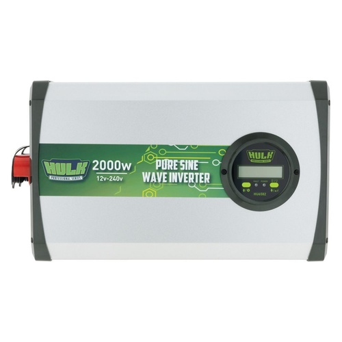 HULK 4X4 Pure Sine Wave Inverter 2000W 12VDC to 240VAC True Sine Wave
