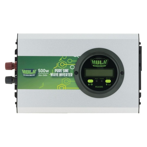 HULK 4X4 Pure Sine Wave Inverter 500W 24VDC to 240VAC True Sine Wave