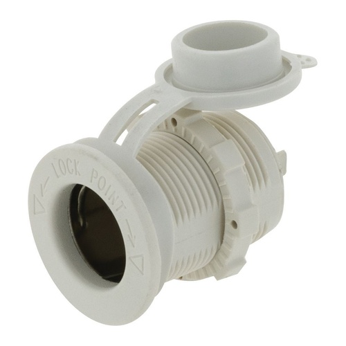 HULK 4X4 ACCESSORY POWER SOCKET WHITE 12/24v 20a @12v NON LED