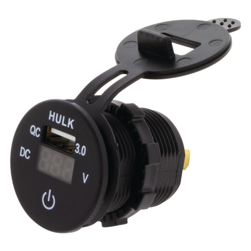 HULK 4X4 DC Voltmeter, QC3.0 USB Socket & Touch Switch