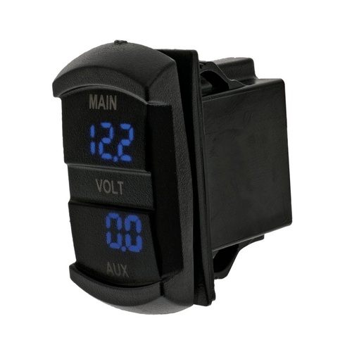 HULK 4X4 Switch Size Dual Voltmeter