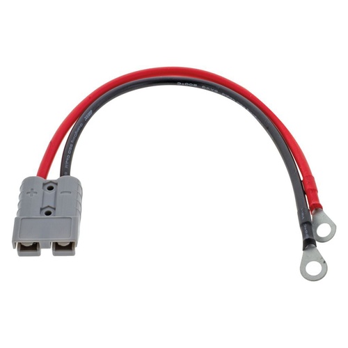 HULK 4X4 Anderson Style Plug 50a - 2x8mm Ring Terminals Cable Assembly 400mm Long