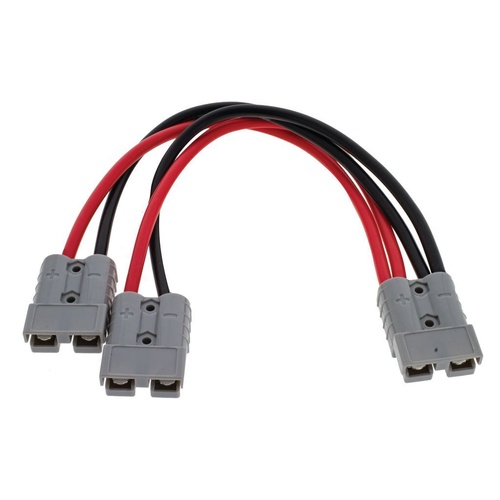 HULK 4X4 ANDERSON - 2xANDERSON PLUG 50a PARALLEL CABLE Assembly 300mm LNG