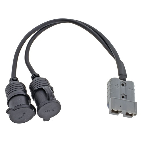 HULK 4X4 ANDERSON PLUG 50a - 2xACC SCKT CABLE Assembly 300mm LONG