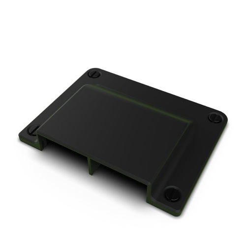 HULK4x4 Slimline Double Anderson Plug Housing | Surface Mount | Black