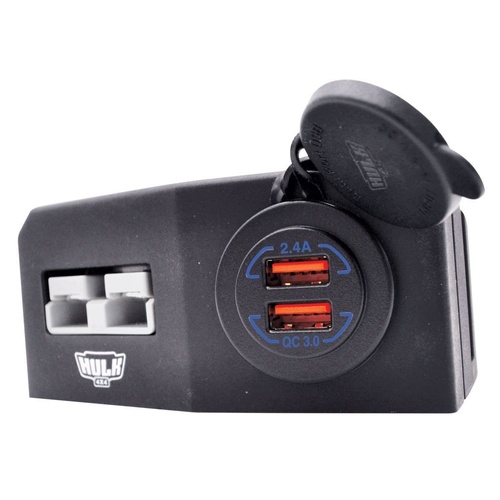 HULK 4X4 Double Surface Mount Housing with 50A Plugs