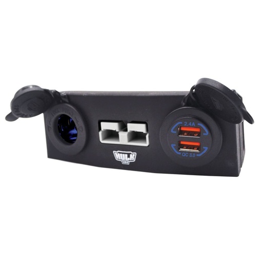 HULK 4X4 Triple Surface Mount Housing with 50A Plug