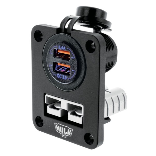 HULK 4X4 DOUBLE FLUSH MOUNT HOUSING WITH 50A PLUG