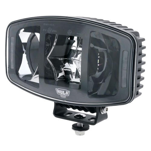 HULK 4X4 9.7" Slimline Rectangle LED Driving Light with Front Indicator & Position Lamp