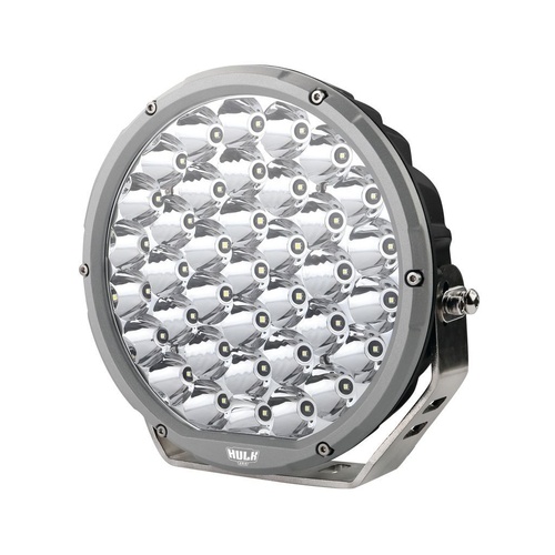 HULK 4X4 9" Round LED Driving Light (Silver Bezel) - HULK 4x4