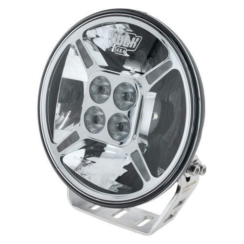 HULK 4X4 7" Round LED Driving Light with Front Position Lamp (Chrome Fascia)