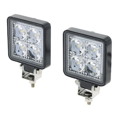HULK 4X4 LED Square Worklamp Kit 9 - 30V 24 Watts