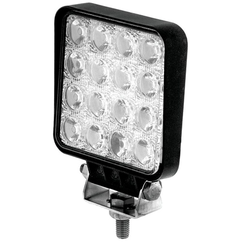HULK 4X4 4.3" LED Square Flood Beam Worklamp 48W