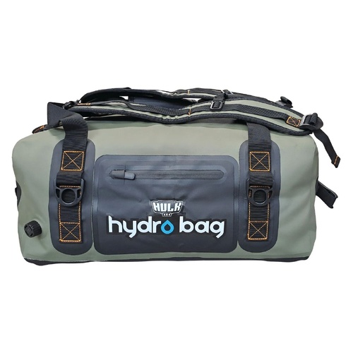 HULK 4X4 Hydro Bag 60L Green Waterproof Duffel with Shoulder Straps