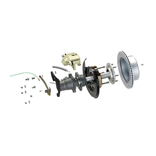 HULK 4X4 Nissan Navara NP300 2015 Rear Drum to Disc Brake Conversion Kit (Coil & Leaf Spring)