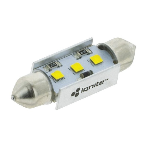 Ignite FESTOON 41MM WHITE 12V 220 LUMENS (PKT1)