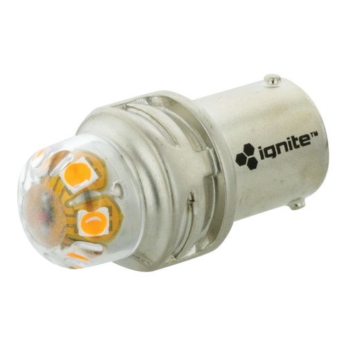 Ignite BAU15s Base amber 12/24V 900 Lumens Pair