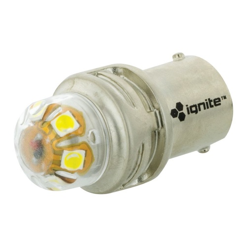 Ignite BA15s white 12/24V 900 Lumens Pair