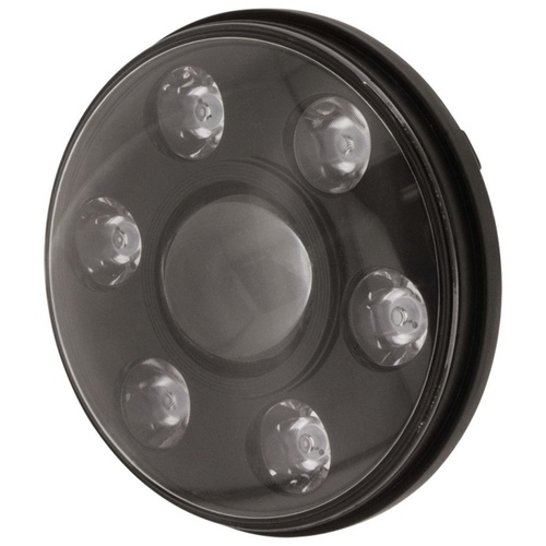 Ignite 7" LED HEADLIGHT 9-36V HIGH/LOW BEAM BLACK FASCIA