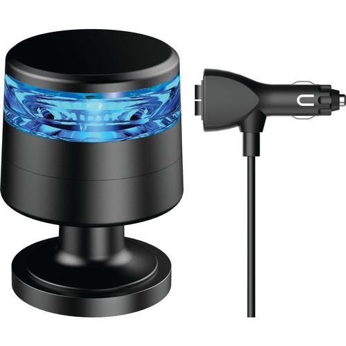 Ignite LED BLUE BEACON 10-80V MAGNET MOUNT 10x STRBE 2x ROT PATTNs LOW PROFLE CLASS I