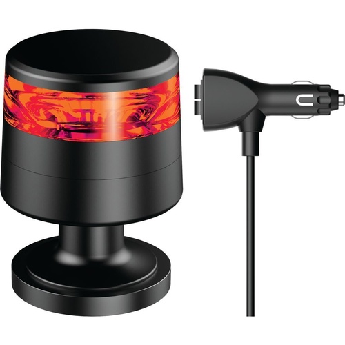 Ignite LED RED BEACON 10-80V MAGNET MOUNT 10x STRBE 2x ROT PATTNs LOW PROFLE CLASS I