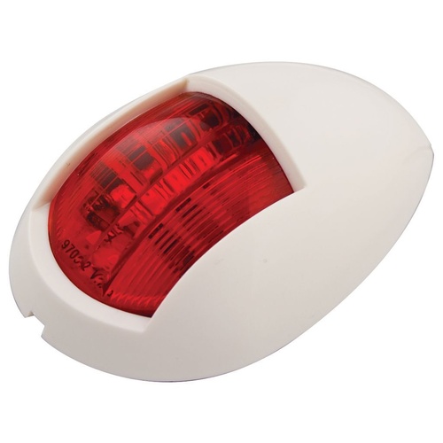 Ignite LED PORTSIDE NAV LAMP 12/24V RED WITH WHITE HOUSNG