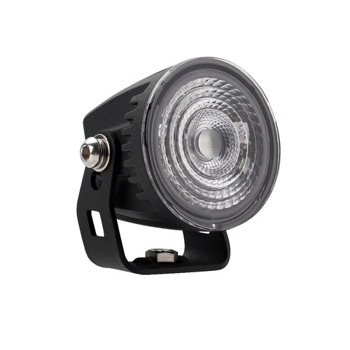 Ignite LED Round Worklamp Flood Beam 9 - 36V 12W 4 LED'S Black Hsng 1,000 Lumens Ignite