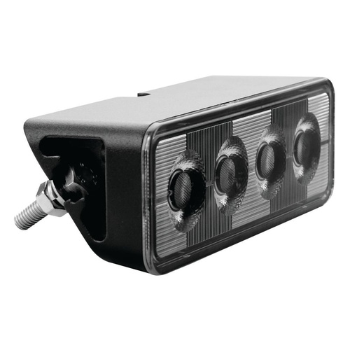 Ignite LED ANGLED WORKLAMP FLOOD BEAM 70 Deg 9-36V 24W 4 LEDs BLACK HSNG 2,800 Lumens