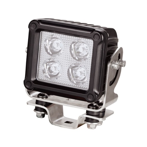 Ignite LED SQUARE WORKLAMP FLOOD BEAM 9 - 36V 60W 4 LED's BLACK HSNG 6,380 Lumens IP69K