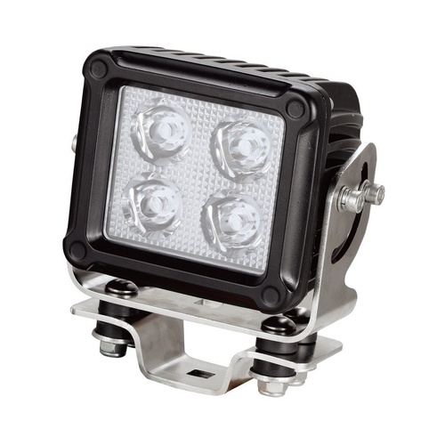 Ignite LED SQUARE WORKLAMP SPOT BEAM 9 - 36V 60W 4 LED's BLACK HSNG 6,380 Lumens IP69K