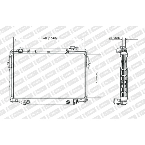 Denso Radiator Toyota Landcruiser 80 Series A/T Fj / Fzj80R 1990-98