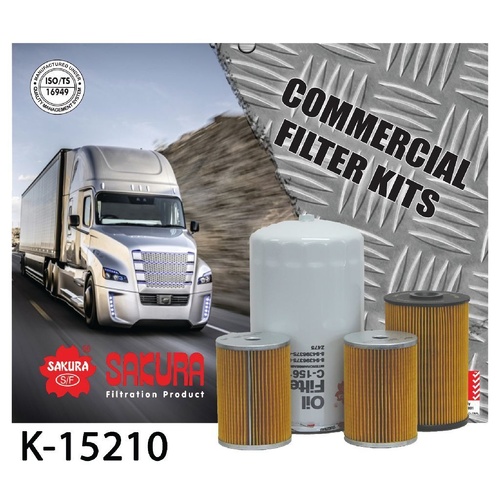 Sakura Truck Filter Kit Isuzu 6HE1 NT Pre Sitec
